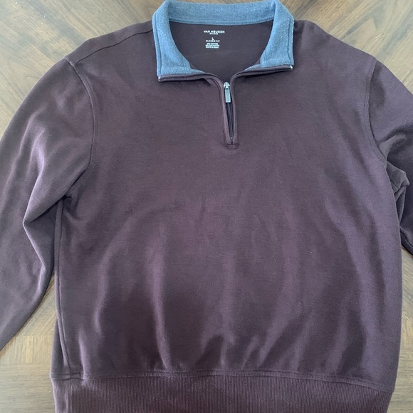 Van Heusen, Quarter Zip Sweater. Classic Fit - Picture 2 of 3